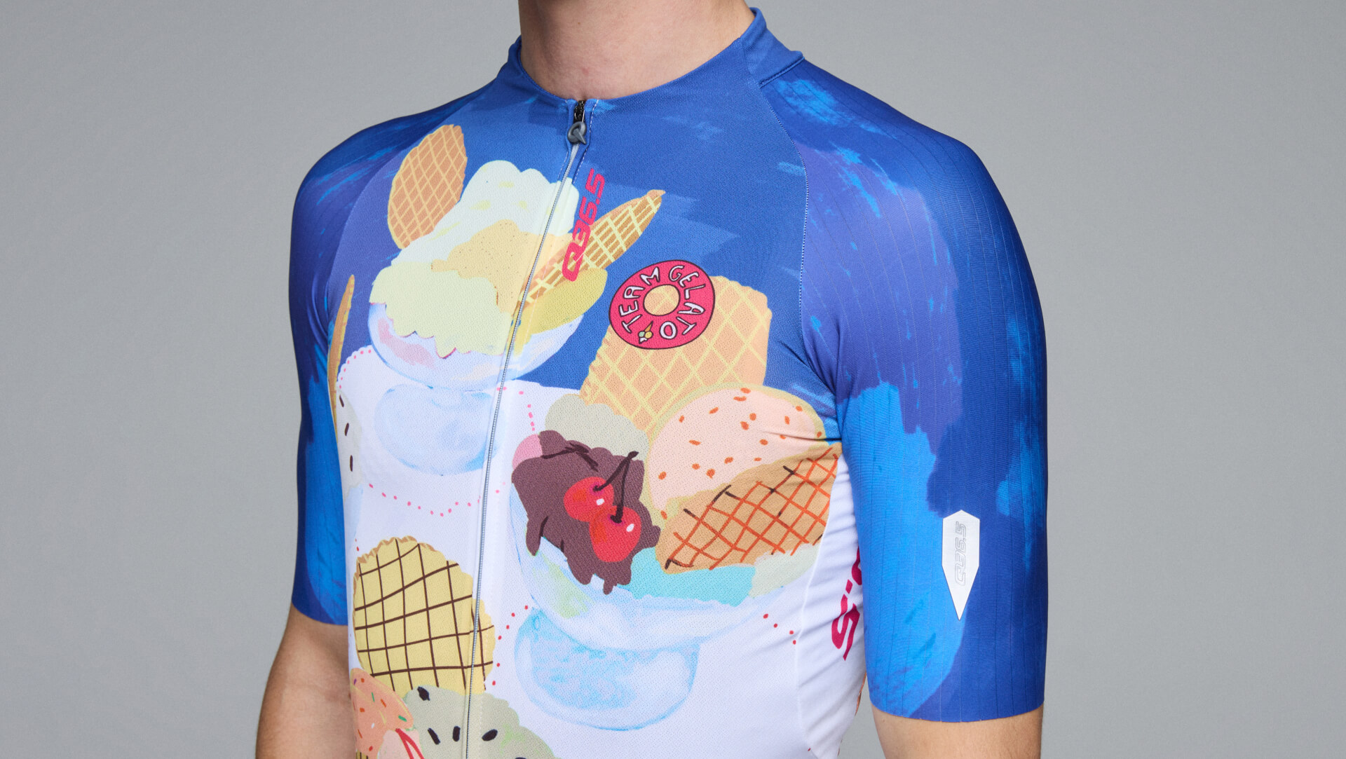 Cycling Gregarius Pro Team Gelato Jersey Men Q36.5 - Advanced Lightweight Construction 