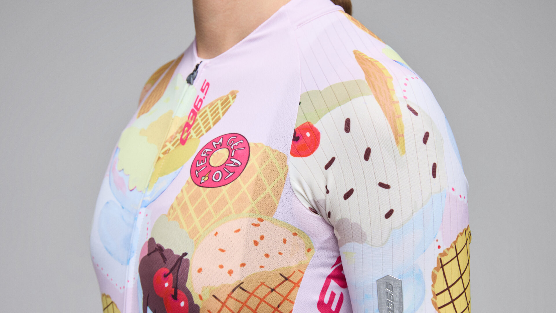 Gregarius Pro Team Gelato Maillot Mujer ciclismo Mujer Q36.5 - Construcción ligera avanzada 