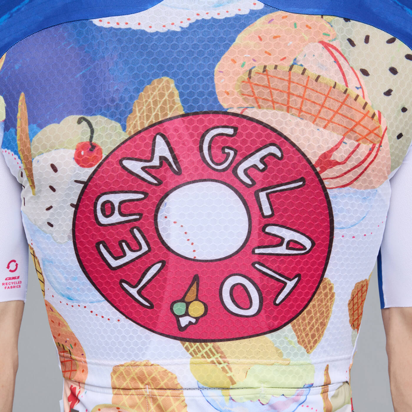Cycling Gregarius Pro Team Gelato Jersey Men Q36.5 - Honeycomb Mesh 