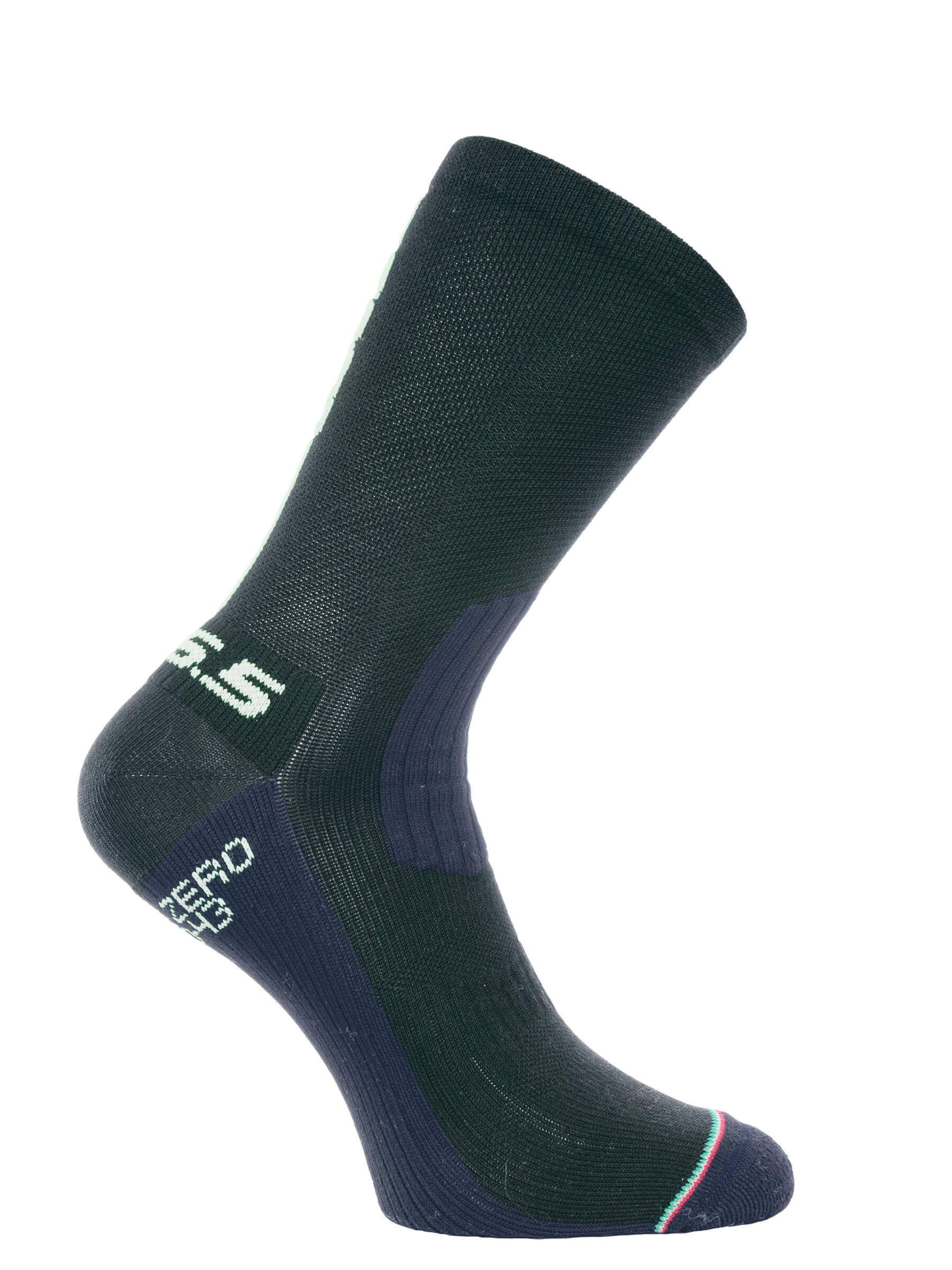 Calze Ciclismo Corti Uomo E Donna, Pacco Da 2, Modello Thomas, In Poliammide Ed Elastan, Traspiranti E Antiscivolo - Made In Turchia - Foto 8