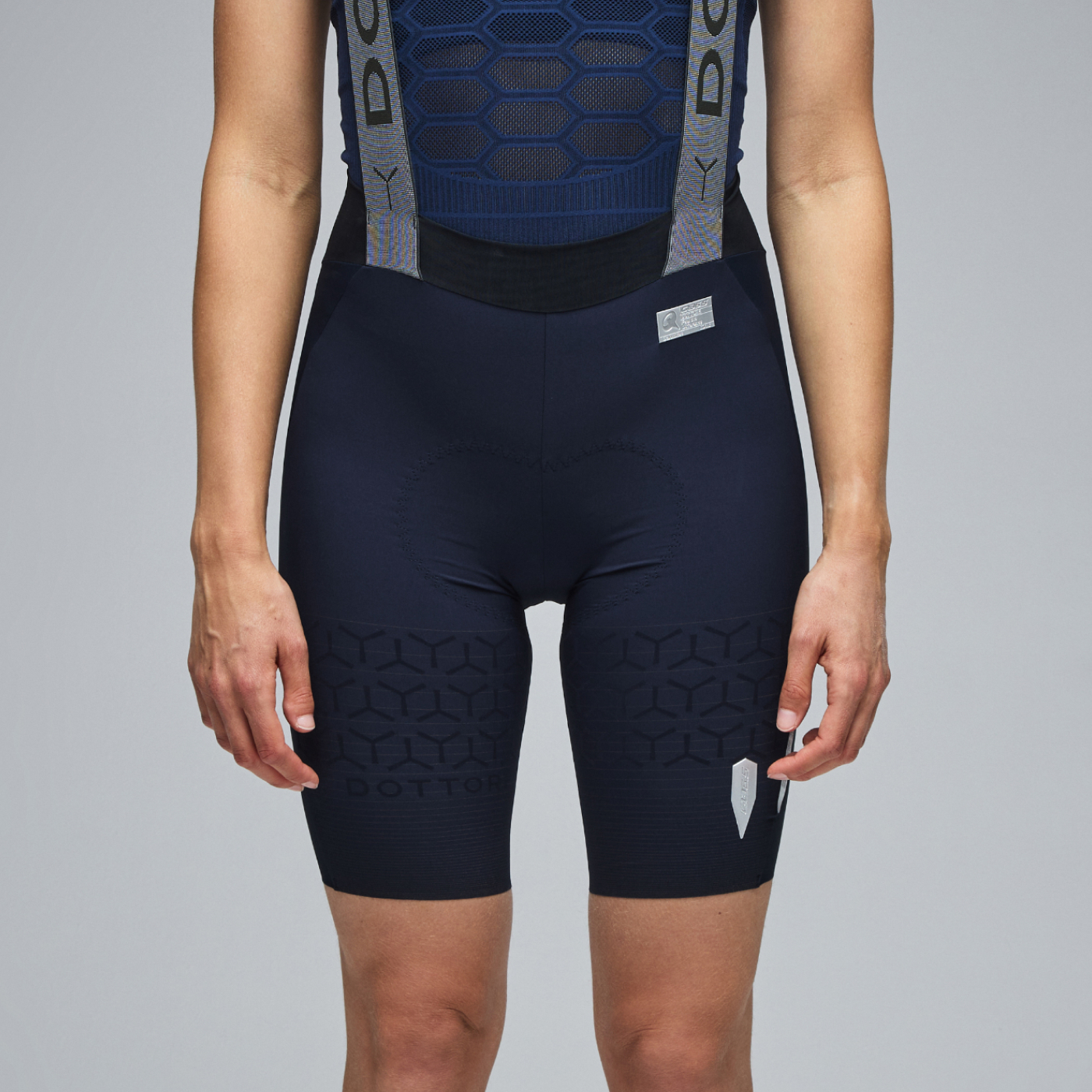 Cycling Dottore Pro Bib Shorts Women Women Q36.5 - Silver Thread 