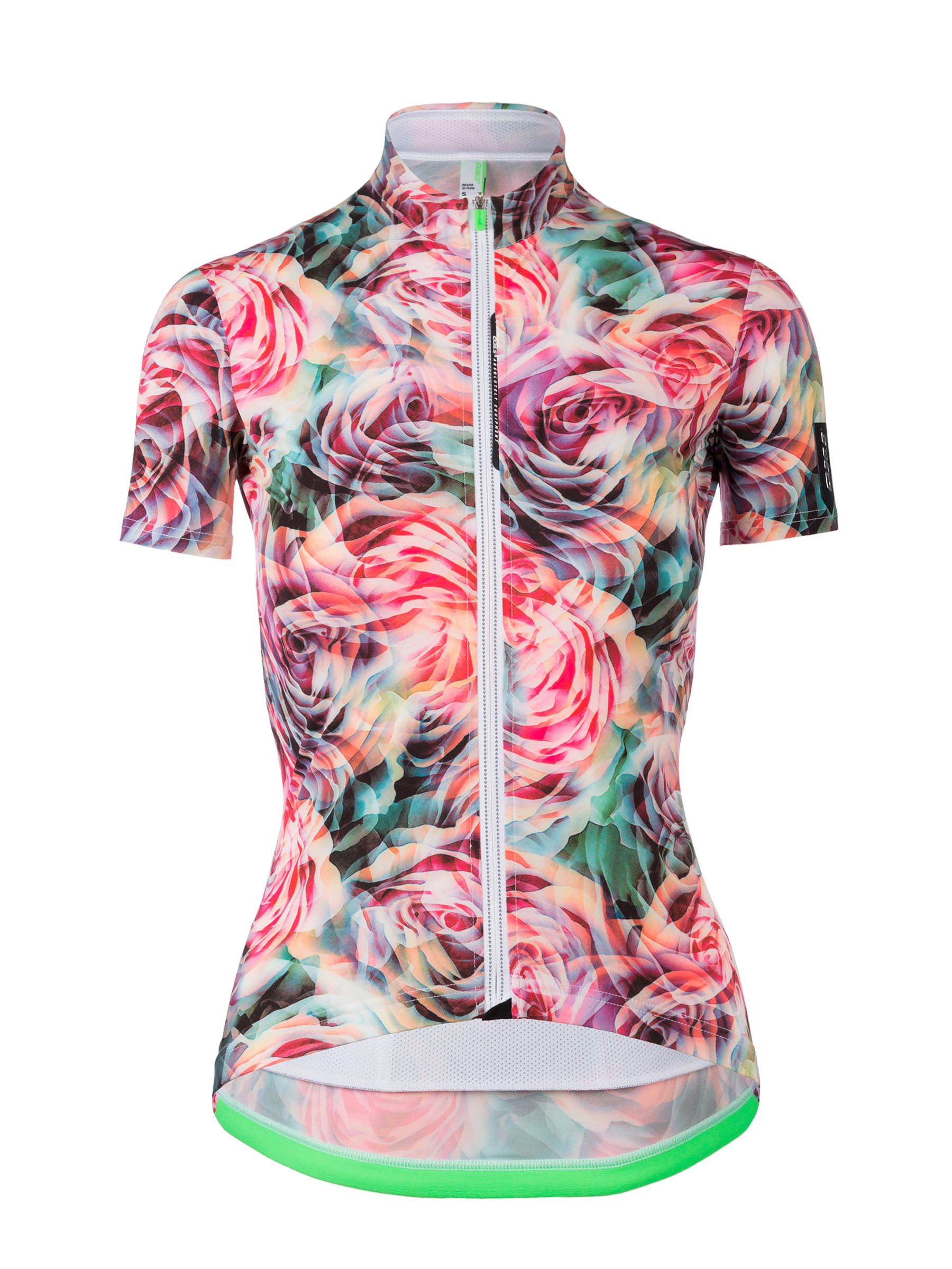 Womens cycling graphic Jersey short sleeve G1 Lady flower Q36.5