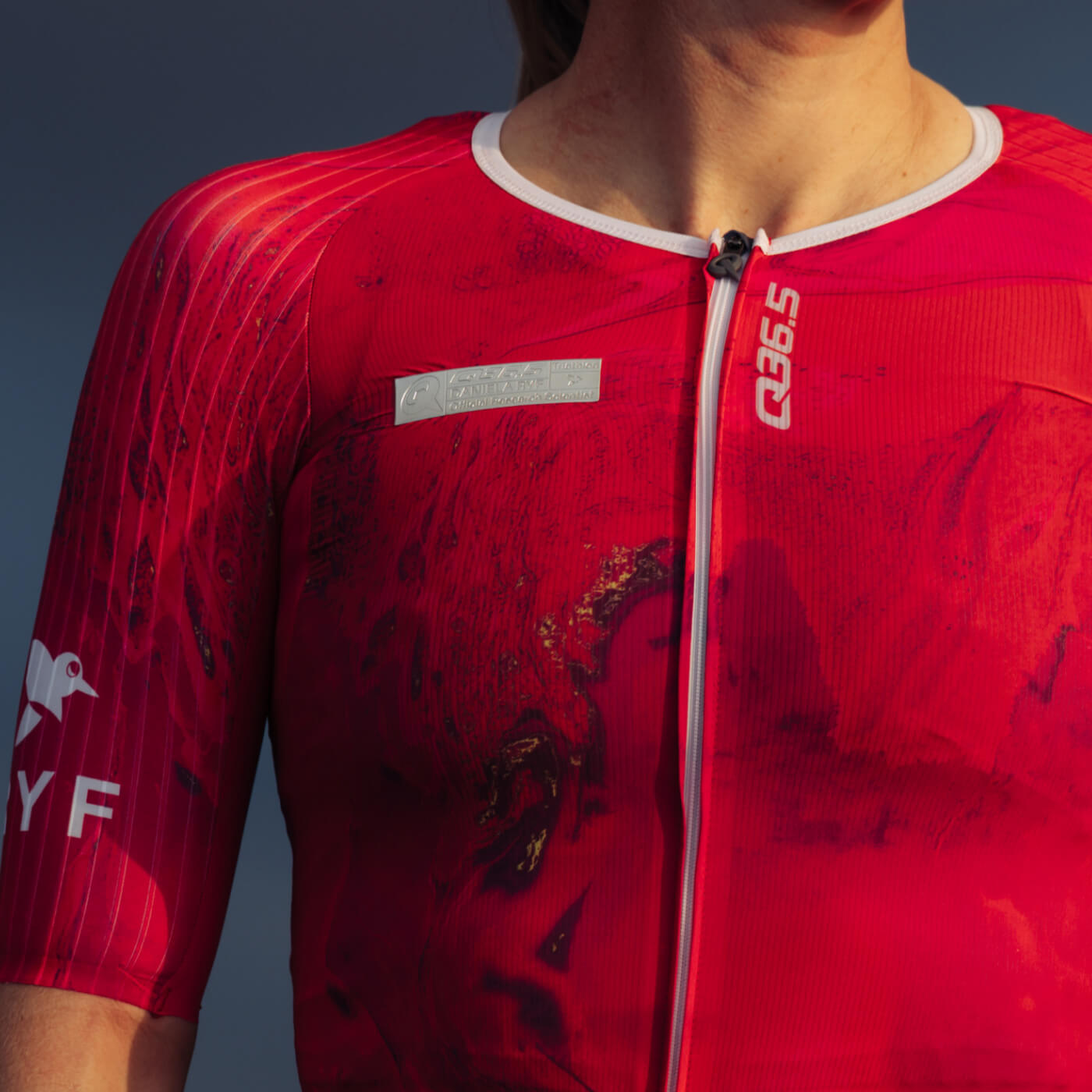 Cycling TRI Ryf Short Sleeve Skinsuit Women Q36.5 - Body Mapping