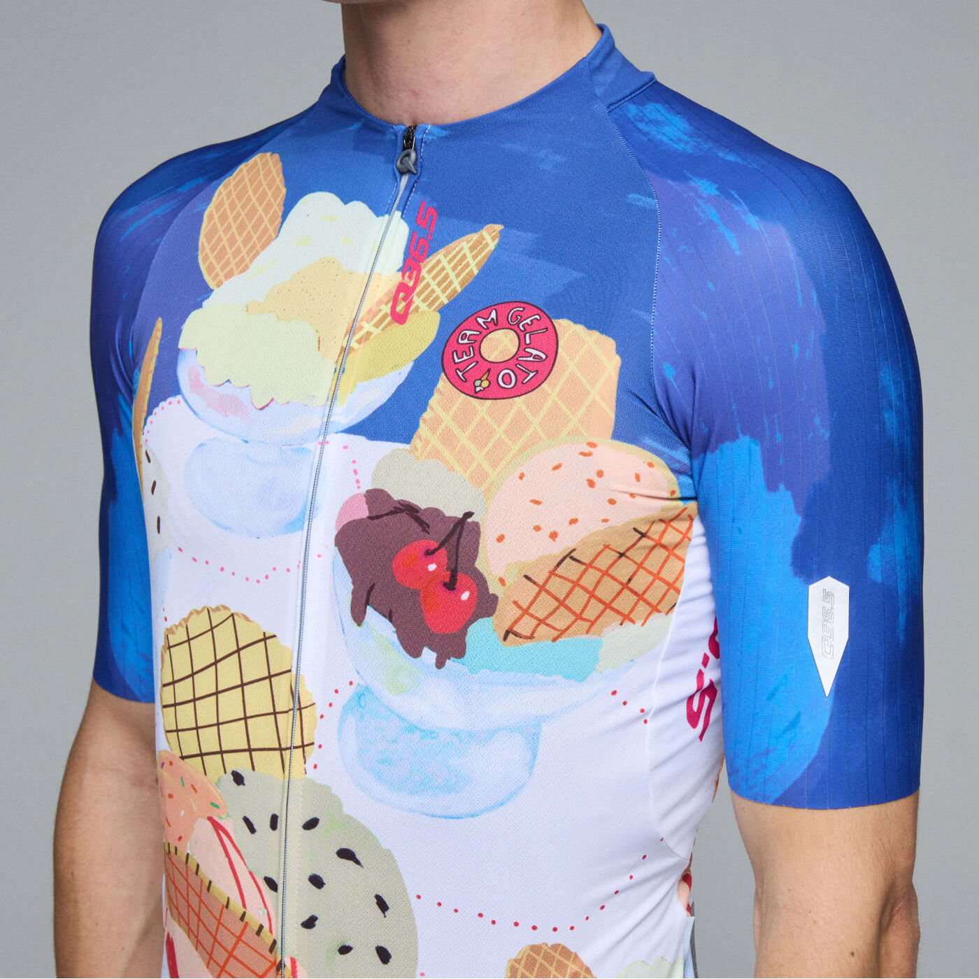 Cycling Gregarius Pro Team Gelato Jersey Men Q36.5 - Advanced Lightweight Construction 