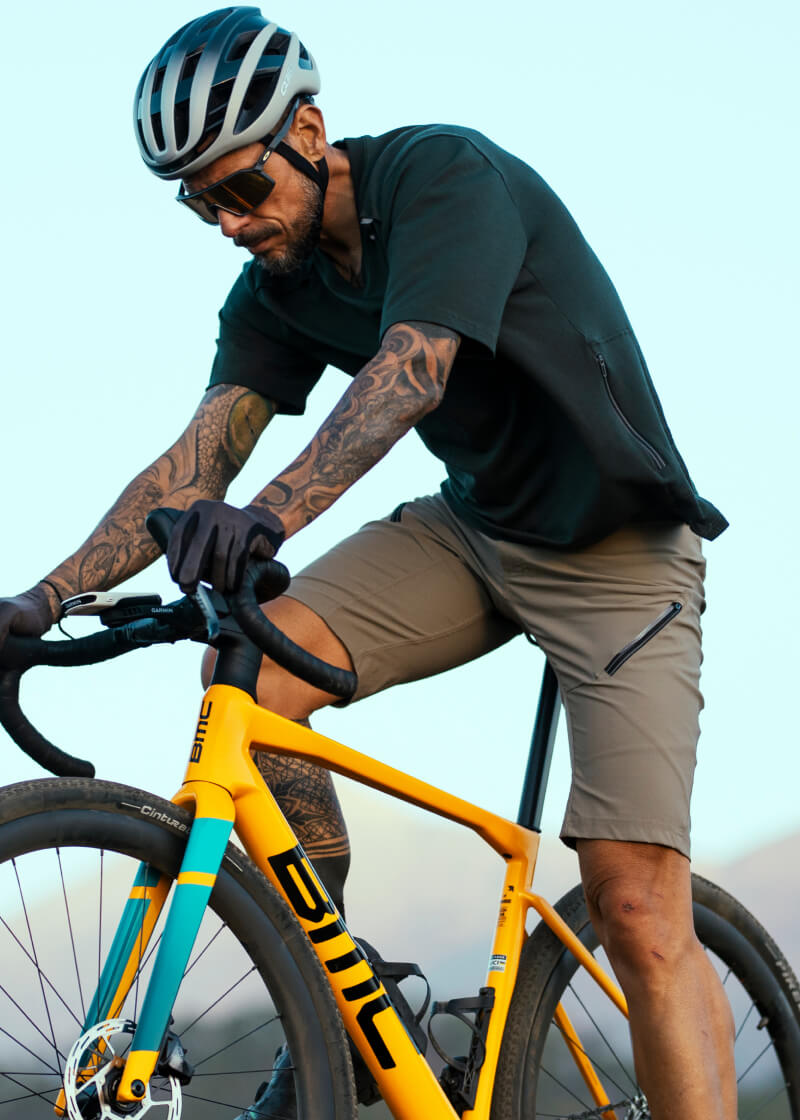 Cycling Adventure Tech T-shirt Forest Green • - Main Image