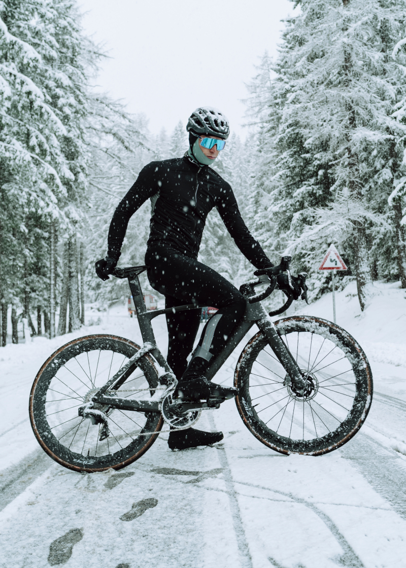 Mens cycling Winter Tights navy blue • Q36.5
