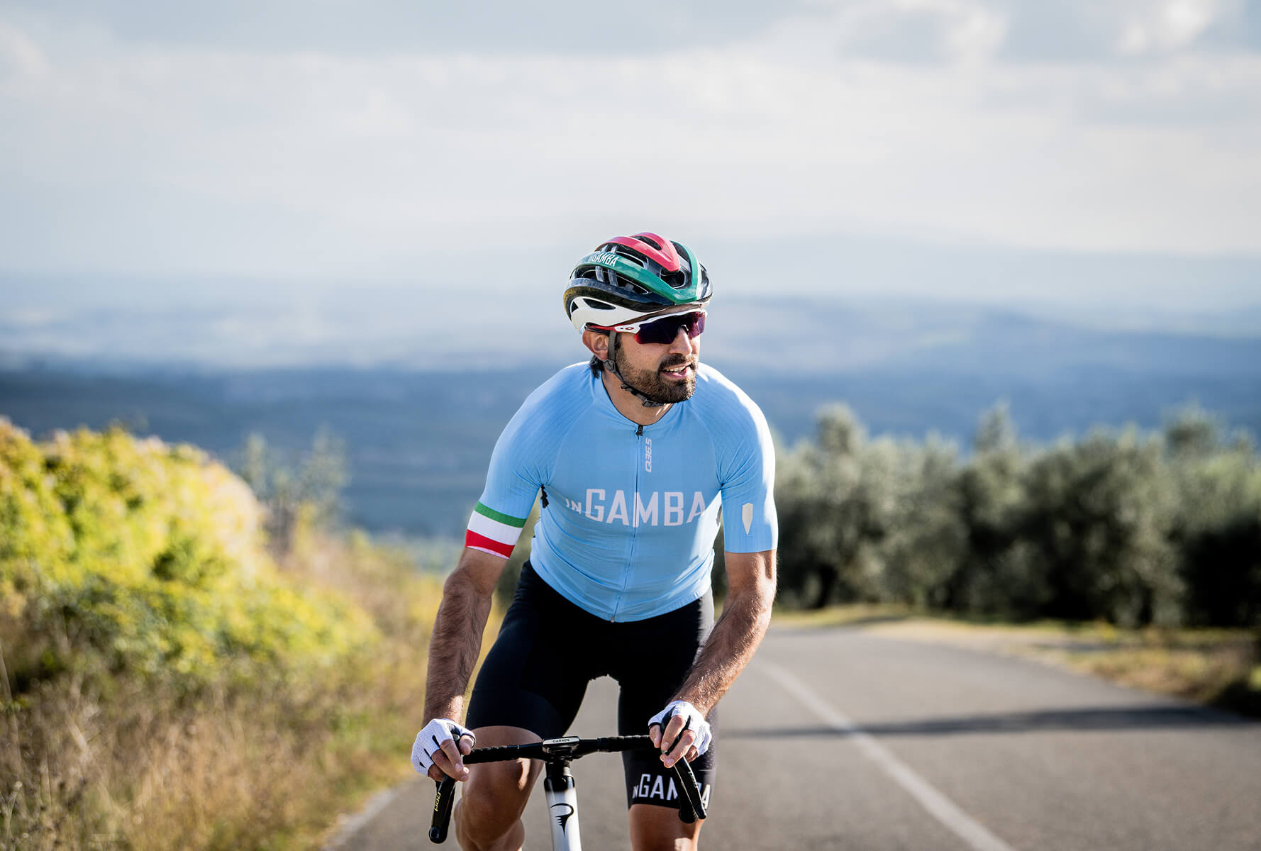 Cycling Gregarius Hybrid Light Long Sleeves inGamba Jersey Q36.5