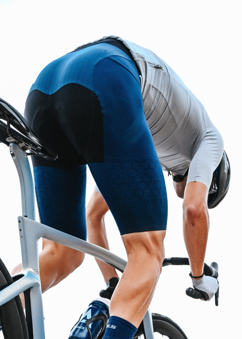 Mens Bike Shorts Qualidyne Men's Cycling Bib 4D Padded Bike Bib