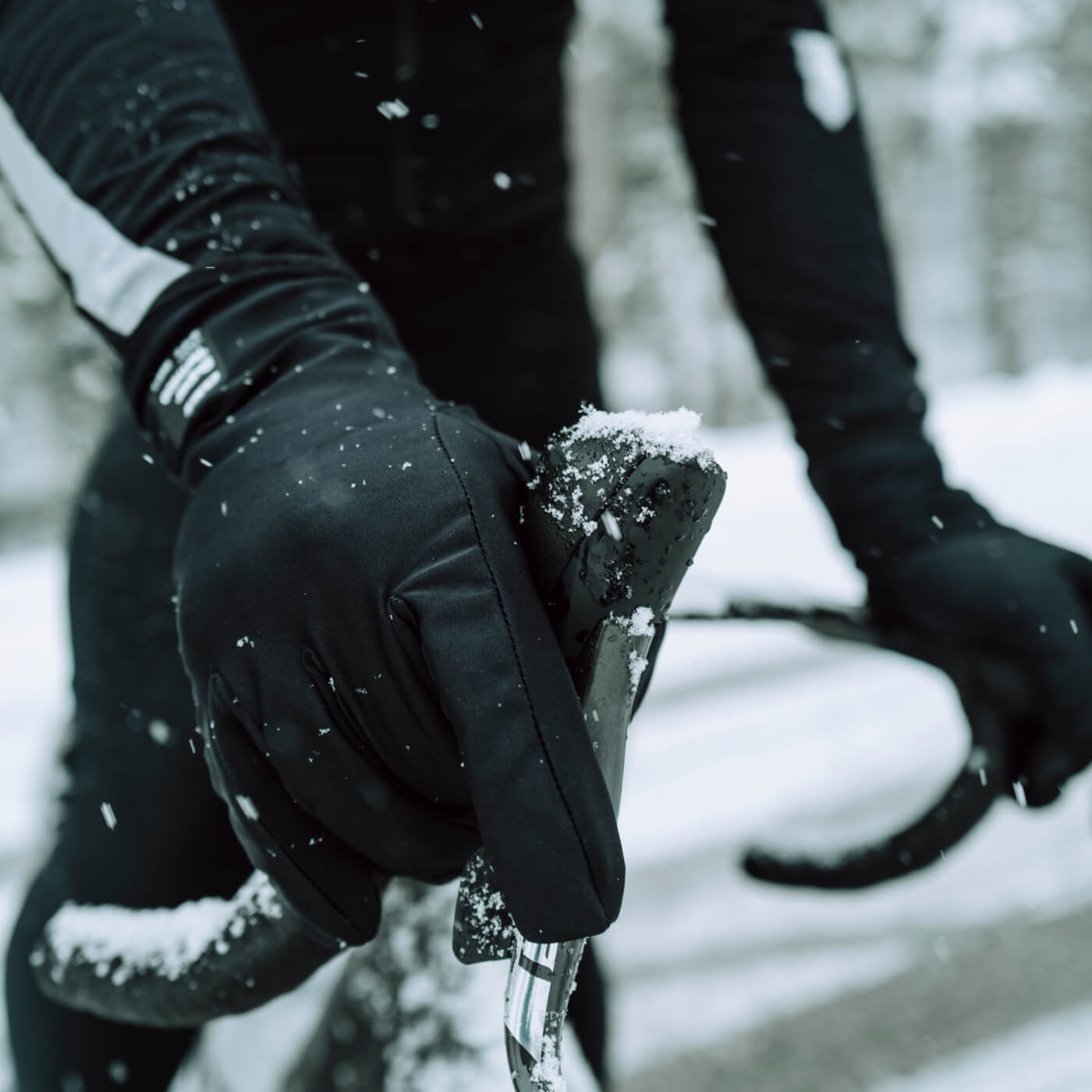 Nofel Winter Cycling Gloves – Premium Windproof, Gel Padding, Camo/Black, Size Large